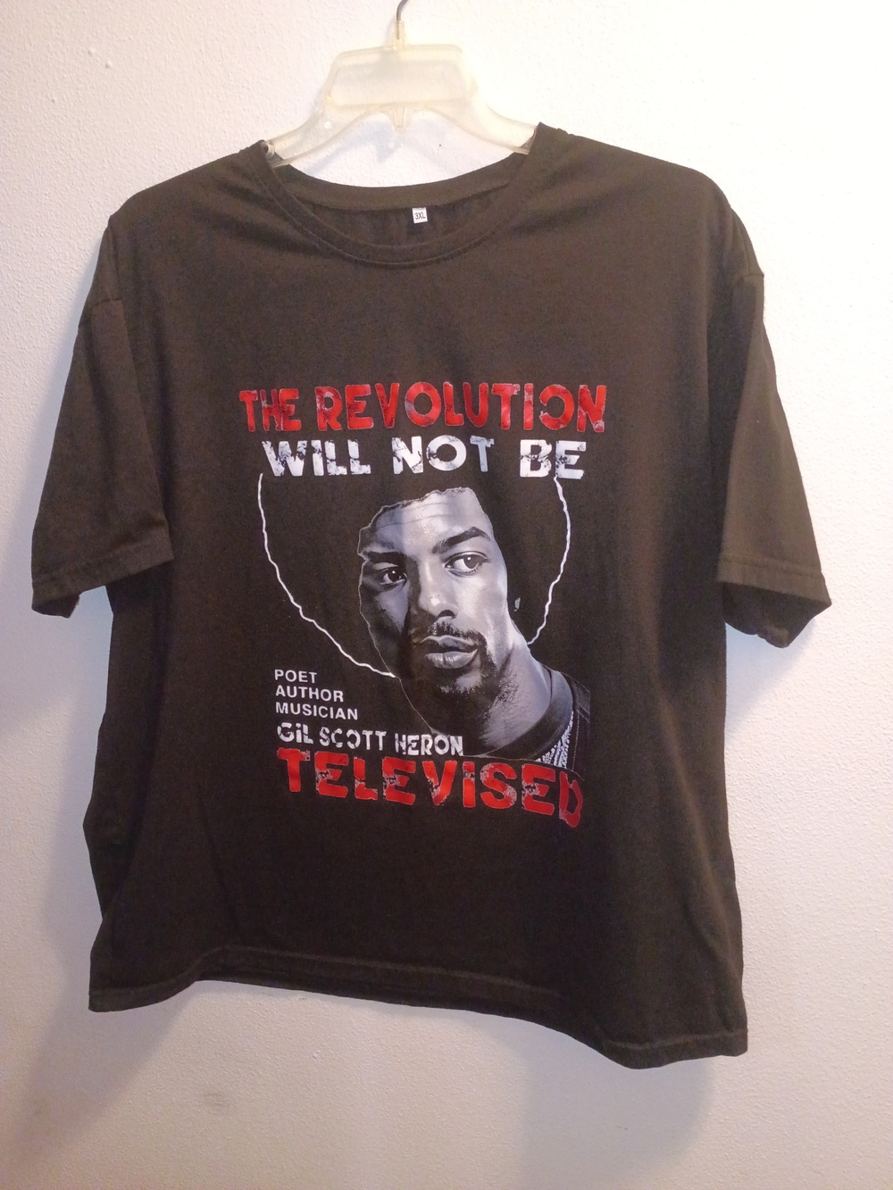 Black Graphic Tee - Gil Scott Heron- The Revolution Will Not Be Televised